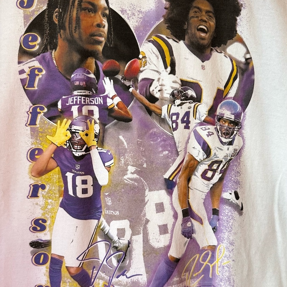 Minnesota Vikings Tee - Randy Moss & Justin Jefferson